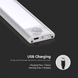 Aplica led cu senzor de miscare pentru dressing, 2.5W, 4000K, IP20, Argintiu, alimentare USB