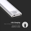 Aplica led cu senzor de miscare pentru dressing, 2.5W, 3000K, IP20, Argintiu, alimentare USB