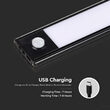 Aplica led cu senzor de miscare pentru dressing, 2.5W, 3000K, IP20, Negru, alimentare USB