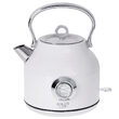Fierbator electric cu termometru, 1.7 l, Inox, Alb, 2200 W, Retro design