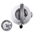 Fierbator electric cu termometru, 1.7 l, Inox, Alb, 2200 W, Retro design