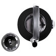 Fierbator electric cu termometru, 1.7 l, Inox, Negru, 2200 W, Retro design