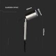 Aplica inox cu tarus, fara bec, GU10, 60 x 420 mm, IP65, Argintiu