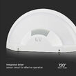 Aplica led cu senzor de lumina si miscare, Semi-Rotunda 10 W, IP54, 900 lm, Lumina neutra 4000K, diametru 250 mm