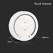 Controller banda led Touch, Alb, 2 baterii AAA