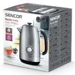 Fierbator electric cordless, Inox 1.7l, putere 2200 W, cana gradata, Termometru