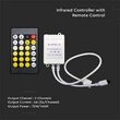 Controller banda led Alb, 12/24V, 120/240W, Telecomanda 24 butoane