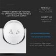 Senzor de miscare si crepuscular cu infrarosu, IP44,  180 grade, 1200W, detectie 12 m, 3-2000LUX
