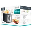 Prajitor de paine Inox, cu 6 niveluri de rumenire, 2 felii, 850 W