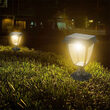 Lampa solara, 2 W, Exterior IP65, Negru, 110 lm, Lumina calda