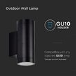 CORP ILUMINAT SOCLU GU10 ILUMINAT SUS/JOS - NEGRU