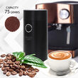 Rasnita electrica de cafea, Adler 150 W, 75 g, 2 lame inoxidabile, Negru