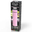 Termos cu display Led afisare temperatura, Adler 473 ml, Roz, dimensiune 22.7 x 6.4 cm