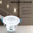 Senzor de miscare incastrabil, max 6 m, 360 grade, Alb, IP20, 1200W, 76.5 x 61.5 x 76 mm