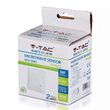 Senzor de miscare si crepuscular, Perete, 180 grade, 1200W, detectie 10 m, 3-2000 LUX, IP20