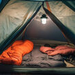 Lanterna camping, Otel inoxidabil, Dimmabil efect flacara, 230 lm, USB, 3 W, IP44, 147 x 100 x 207 mm