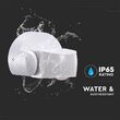 Senzor de miscare cu infrarosu, 1200W, max 12m, IP65, Alb