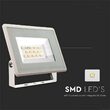 Proiector led 10 W, 6400K, IP65, 750 lm, Aluminiu, Alb, dimensiuni 90x27x86 mm