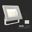 Proiector led 20W, 1650 lm, 4000K, IP65, aluminiu, 120 x 27 x 105 mm, Alb