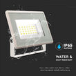 Proiector led 20W, 1650 lm, 6500K, IP65, aluminiu, 120 x 27 x 105 mm, Alb