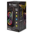 Boxa portabila iluminata led, 20 W, USB, FM, 153.7 x 143.7 x 341.5 mm