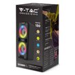 Boxa portabila iluminata led, 20 W, USB, FM, 185.3x177x410.5mm