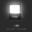 Proiector led cu incarcare solara 6W, 6400K, telecomanda