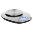 Cantar de bucatarie cu bol, Inox, Ecran LCD, 10g-5kg, 2 x baterii AAA