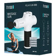 Aparat electric de masaj, Teesa Portabil, 6 reglaje viteza, 8 varfuri interschimbabile, Alb, Acumulator, 60 W, 1800 - 3000 spm