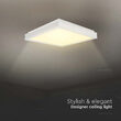 Plafoniera patrata cu led dimmabil, lumina naturala 4000K, 2450 lm, Alb, 24 W, dimensiune 400x400 mm
