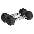 Set 2 gantere din fonta cauciucata 2 x 2 Kg