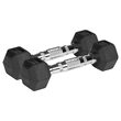 Set 2 gantere din fonta cauciucata 2 x 1 Kg