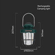 Lanterna camping, Otel inoxidabil, Dimmabil efect flacara, 230 lm, USB, 3 W, IP44, 147 x 100 x 207 mm