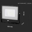 Proiector led, 50 W, 4000 lm, 3000 K, IP65, Aluminiu
