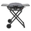 Gratar portabil cu 1 arzator pe gaz, 3.6 kW, Teesa BBQ, Otel, 2 x roti, masa laterala