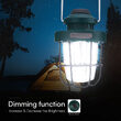 Lanterna camping, Otel inoxidabil, Dimmabil efect flacara, 230 lm, USB, 3 W, IP44, 147 x 100 x 207 mm