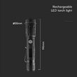 Lanterna cu led aluminiu 10 W, Anti-shock, 1000 lm, IP54, 35 x 175 x 195 mm