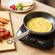 Plita vitroceramica 1200 W, 1 arzator, diametru 19 cm, Negru