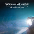 Lanterna cu led aluminiu 10 W, Anti-shock, 1000 lm, IP54, 35 x 175 x 195 mm