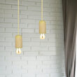 Pendul tavan, ceramica, Galben, fara bec, E27, dimensiune 50 x 95 x 1050 mm