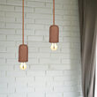 Pendul tavan, ceramica, Maro, fara bec, E27, dimensiune 50 x 95 x 1050 mm