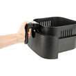 Friteuza cu aer cald, digitala, Inox, 5.5 Litri, 1800 W, 12 Programe, Timer, Negru, 2 x cosuri