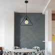 Pendul tavan model geometric, fara bec, E27, 320 x 320 x 1350, lungime fir 1 m