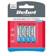 Set 4 baterii Rebel Extreme, R3, 1.5 V, AAA