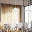 Pendul tavan, forma prisma, fara bec, E27, 320 x 270 mm, Alb