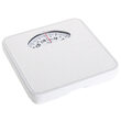 Cantar persoane Retro mecanic, max 136 Kg, Alb