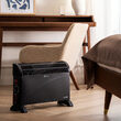 Convector electric negru, Termostat, 3 trepte de putere 750 / 1250 / 2000 W, Lungime cablu de alimentare 150 cm