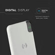Powerbank cu stand de incarcare, Wireless 8000mAh, 2x USB, USB-C, Alb, 2.1 A, 5 W