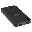 Powerbank cu stand de incarcare, Wireless 8000mAh, 2x USB, USB-C, Negru, 2.1 A, 5 W