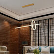 Pendul led 16W, Lumina calda 3000K, dimensiune 860 x 300 mm, Auriu